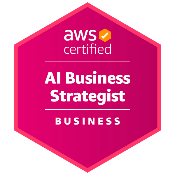 AWS Certified AI Business Strategist certification badge